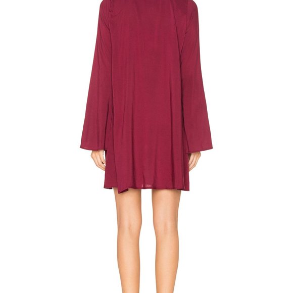 De Lacy Otis Dress in Merlot with bowtie lace - Picture 3 of 3